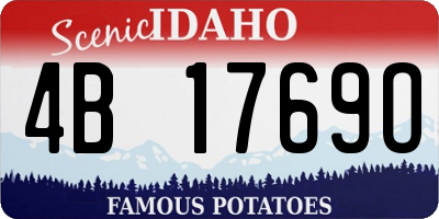 ID license plate 4B1769O