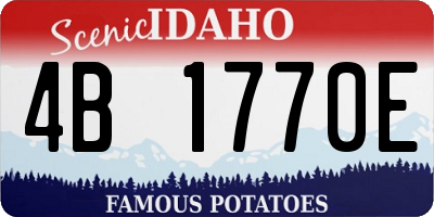 ID license plate 4B1770E