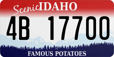 ID license plate 4B1770O