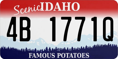 ID license plate 4B1771Q