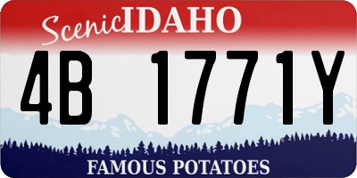 ID license plate 4B1771Y