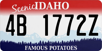 ID license plate 4B1772Z