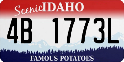 ID license plate 4B1773L