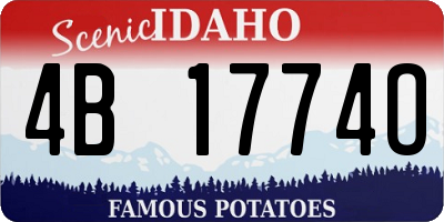 ID license plate 4B1774O