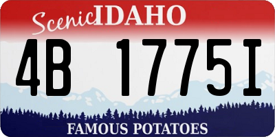 ID license plate 4B1775I
