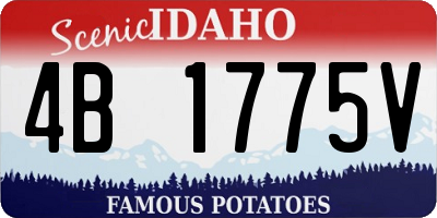 ID license plate 4B1775V