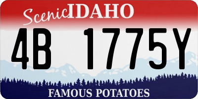 ID license plate 4B1775Y