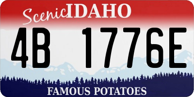 ID license plate 4B1776E