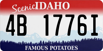 ID license plate 4B1776I