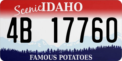 ID license plate 4B1776O