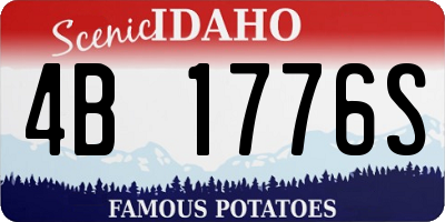 ID license plate 4B1776S