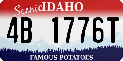 ID license plate 4B1776T