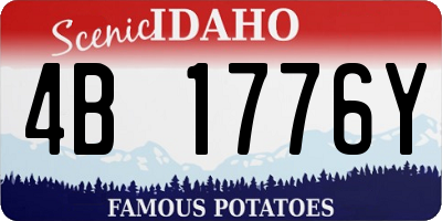 ID license plate 4B1776Y