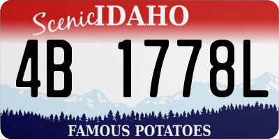 ID license plate 4B1778L