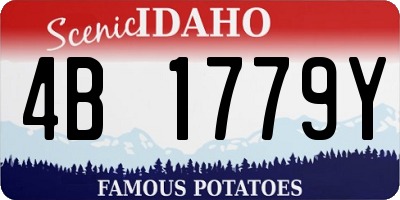 ID license plate 4B1779Y