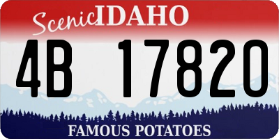 ID license plate 4B1782O