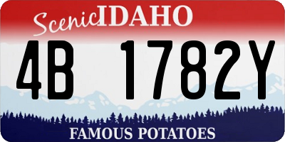 ID license plate 4B1782Y