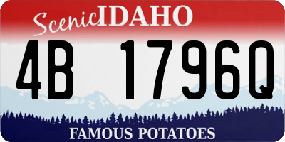 ID license plate 4B1796Q