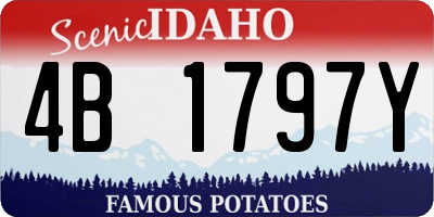 ID license plate 4B1797Y