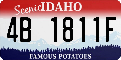 ID license plate 4B1811F