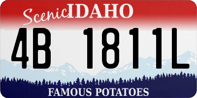 ID license plate 4B1811L