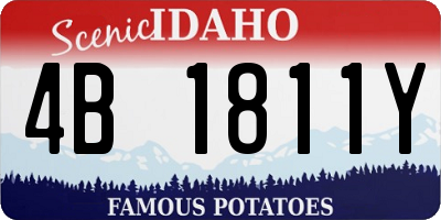 ID license plate 4B1811Y