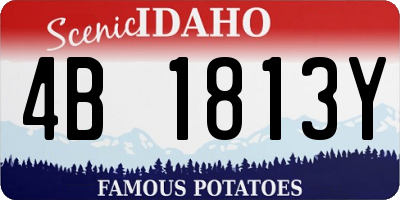 ID license plate 4B1813Y