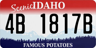 ID license plate 4B1817B