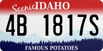 ID license plate 4B1817S