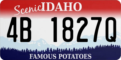 ID license plate 4B1827Q
