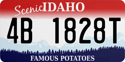 ID license plate 4B1828T