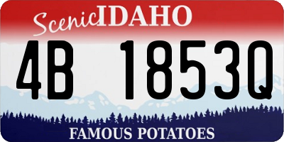 ID license plate 4B1853Q
