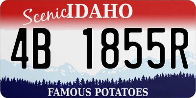 ID license plate 4B1855R