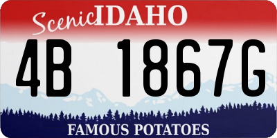 ID license plate 4B1867G