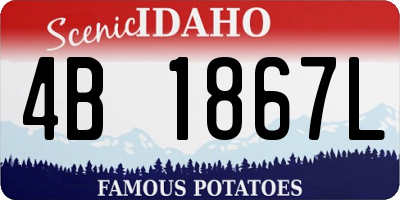 ID license plate 4B1867L