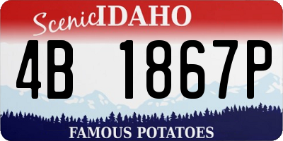 ID license plate 4B1867P