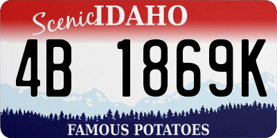 ID license plate 4B1869K