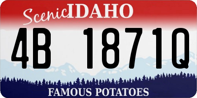 ID license plate 4B1871Q