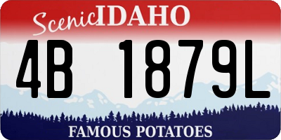 ID license plate 4B1879L