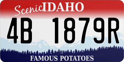 ID license plate 4B1879R