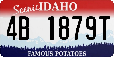 ID license plate 4B1879T