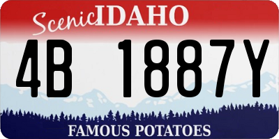 ID license plate 4B1887Y