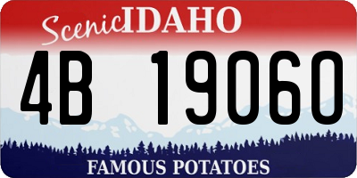 ID license plate 4B1906O