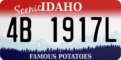 ID license plate 4B1917L