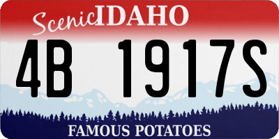 ID license plate 4B1917S