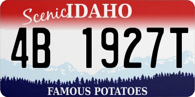 ID license plate 4B1927T
