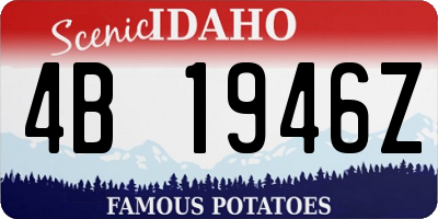 ID license plate 4B1946Z