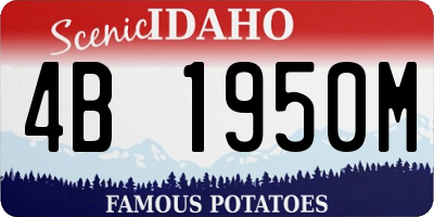 ID license plate 4B1950M