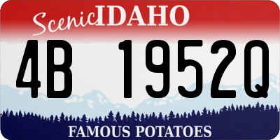 ID license plate 4B1952Q