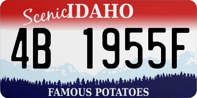 ID license plate 4B1955F